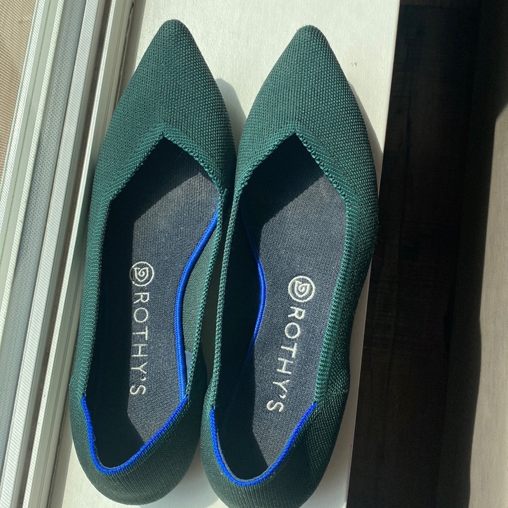 Emerald Green Size10 Rothy’s